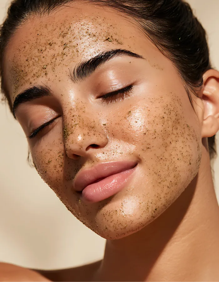 algues-zina visage femme peeling vert