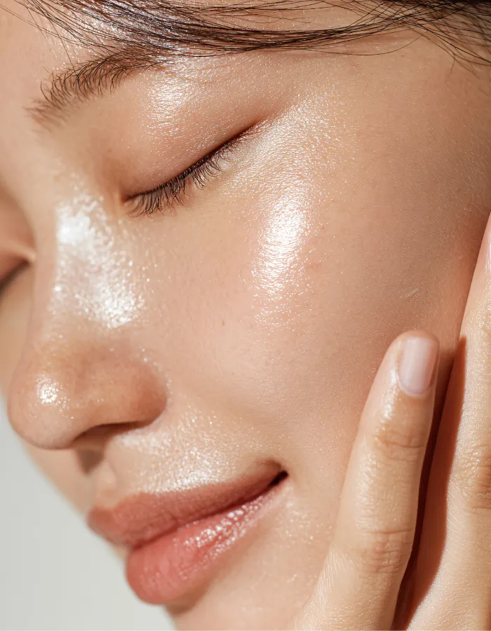 dermo-glow visage femme lumineux